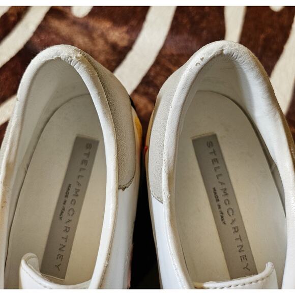 Stella McCartney Sneak-Elyse Monogram Platform Sneakers Sz 37.5 US 7.5 - Picture 9 of 11